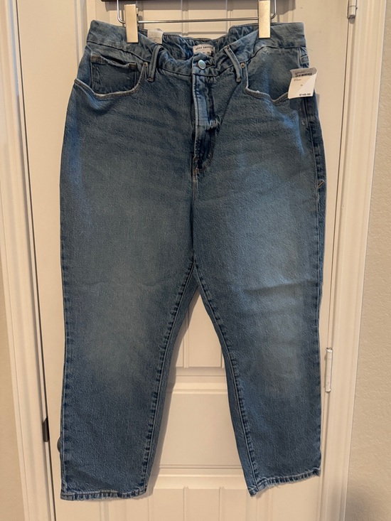 Good American Denim - Good American girlfriend  Jeans in Medium Blue Denim‎